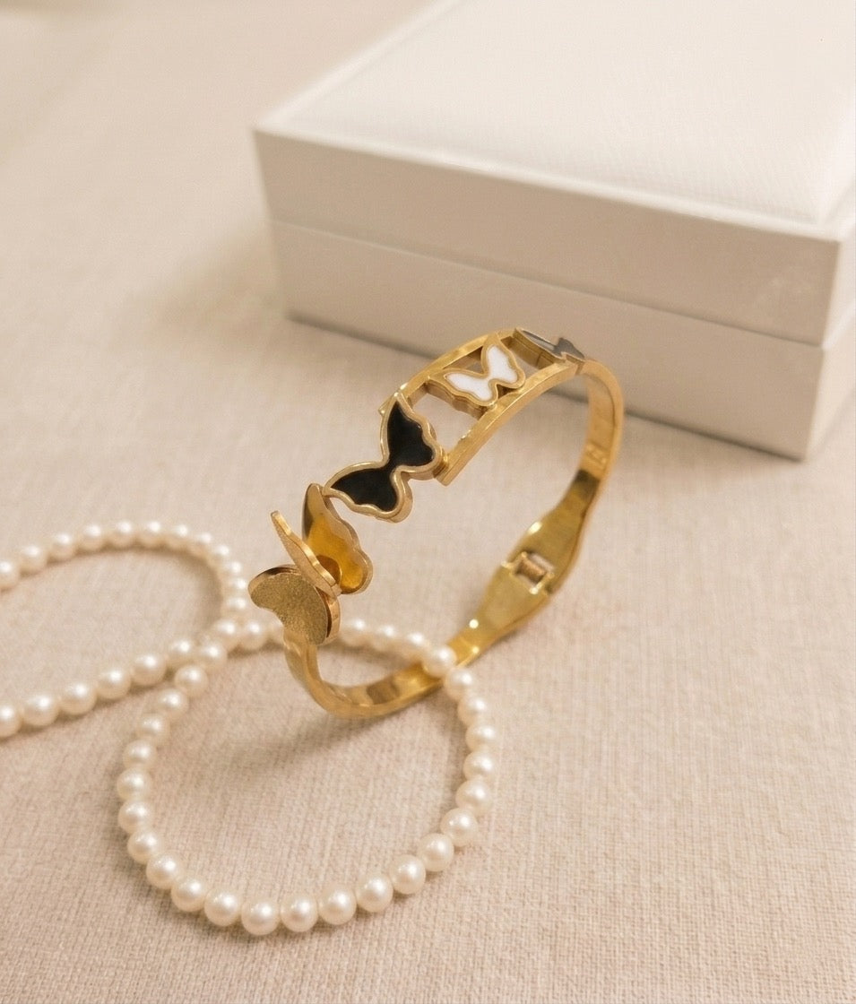 Butterfly Elegance Gold-Tone Bracelet