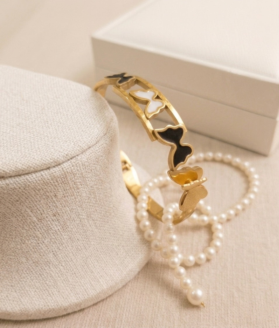 Butterfly Elegance Gold-Tone Bracelet